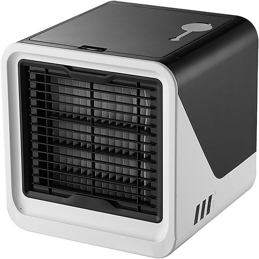 Mini klimatyzator powietrza, przenośny wentylator parowy z 3 prędkościami i 7 kolorami, nawilżacz powietrza 3 w 1 USB