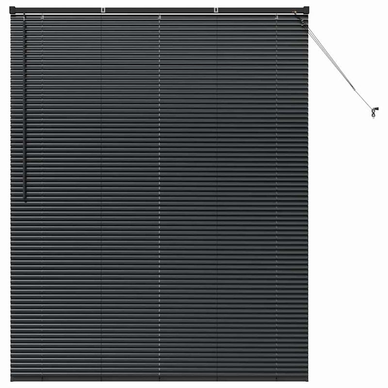 Żaluzja Wenecka Aluminiowa 140x175 cm Czarna Okienna do Salonu