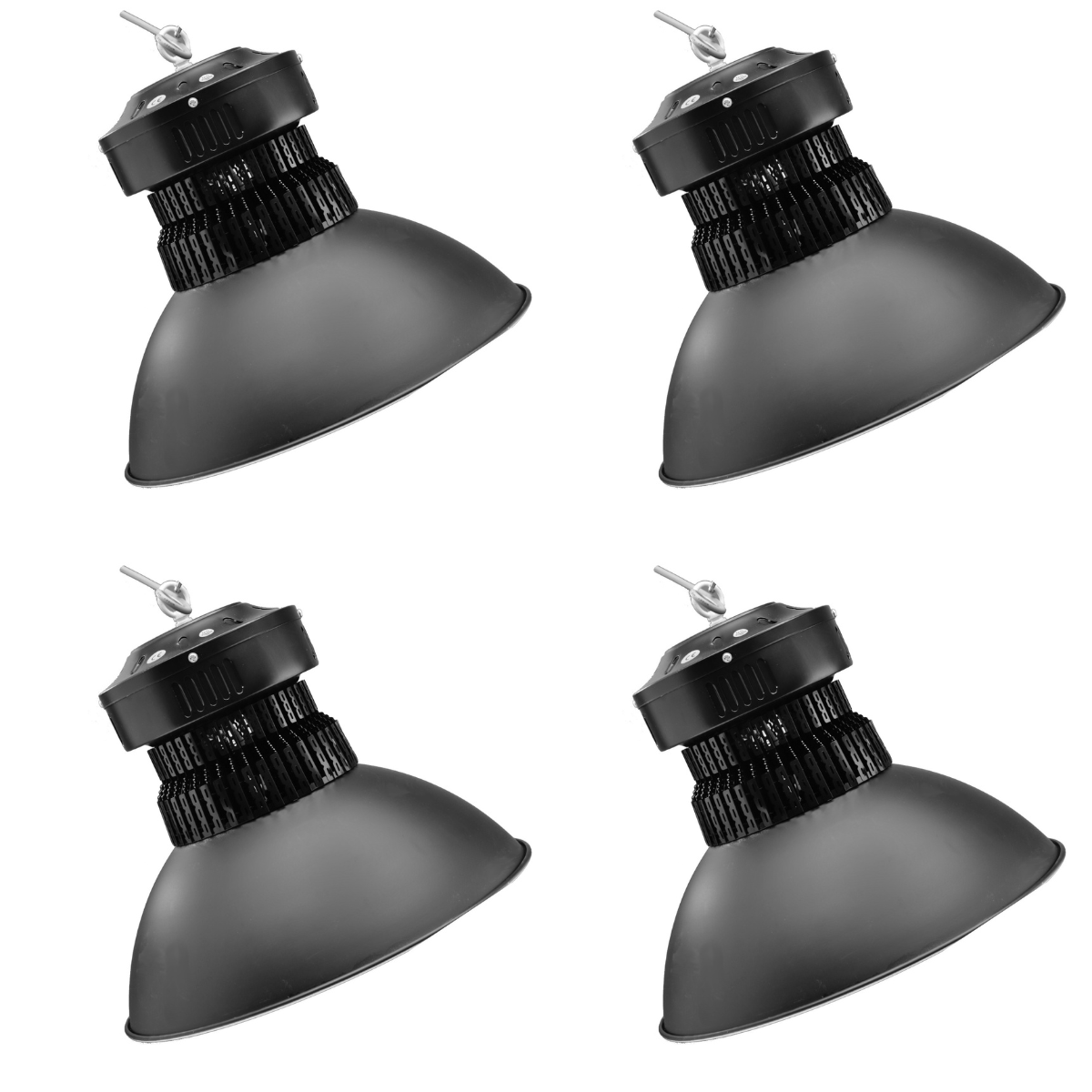 Zestaw 4 lamp przemysłowych LED "Tower" 100W 10 000 lumenów, chłodna biel 6000K SMD3030 do użytku wewnętrznego IP20