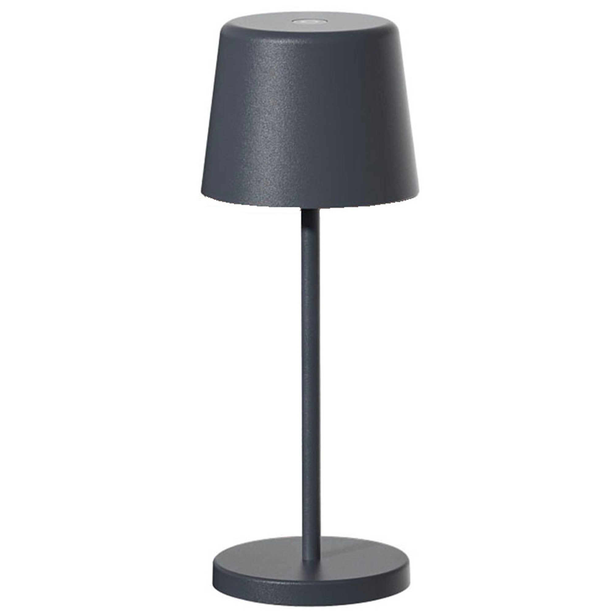 MINI KELLY Lampa stołowa bezprzewodowa, szara, wys. 22 cm
