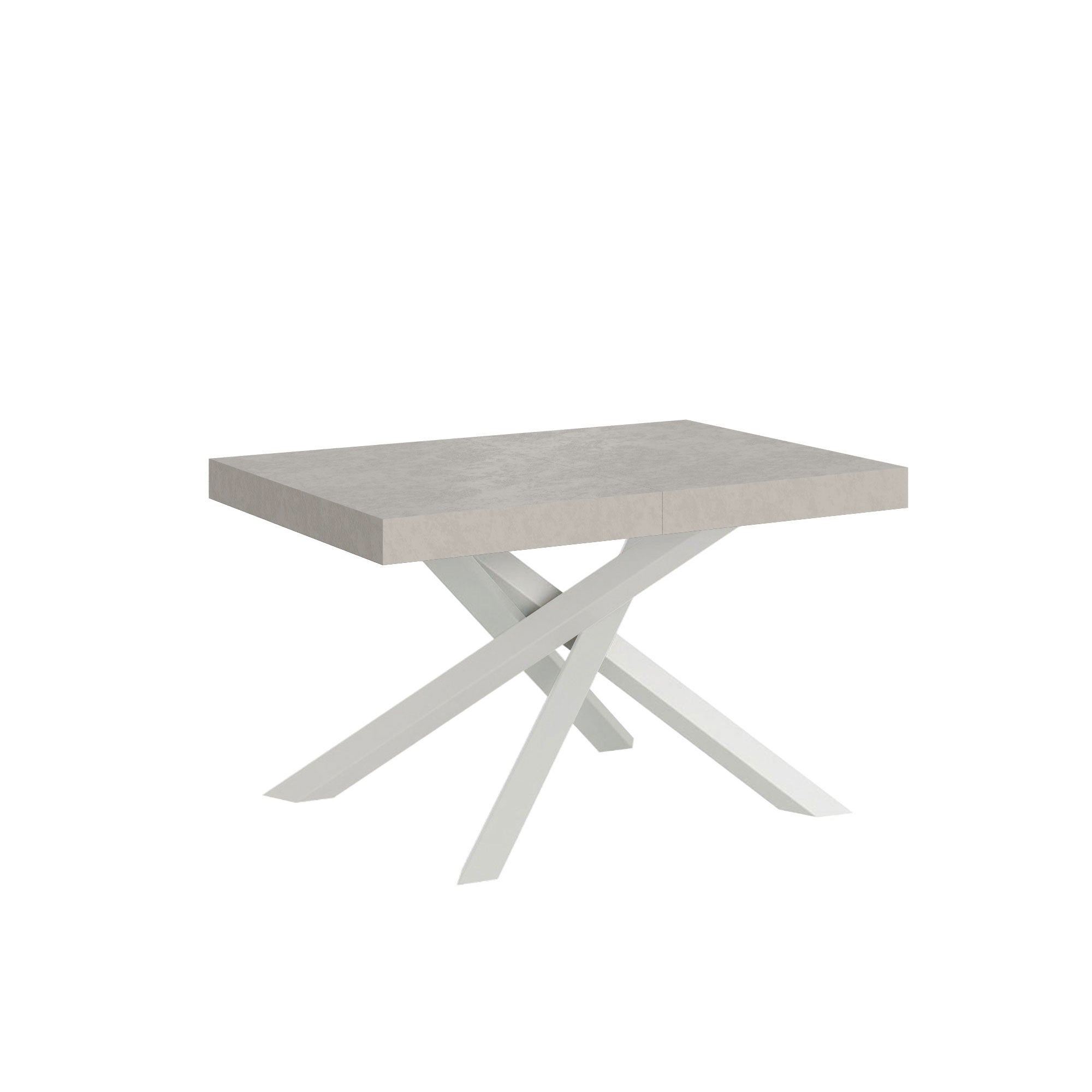 Stół rozkładany Volantis Cashmere 120/224x90 cm z białymi nogami