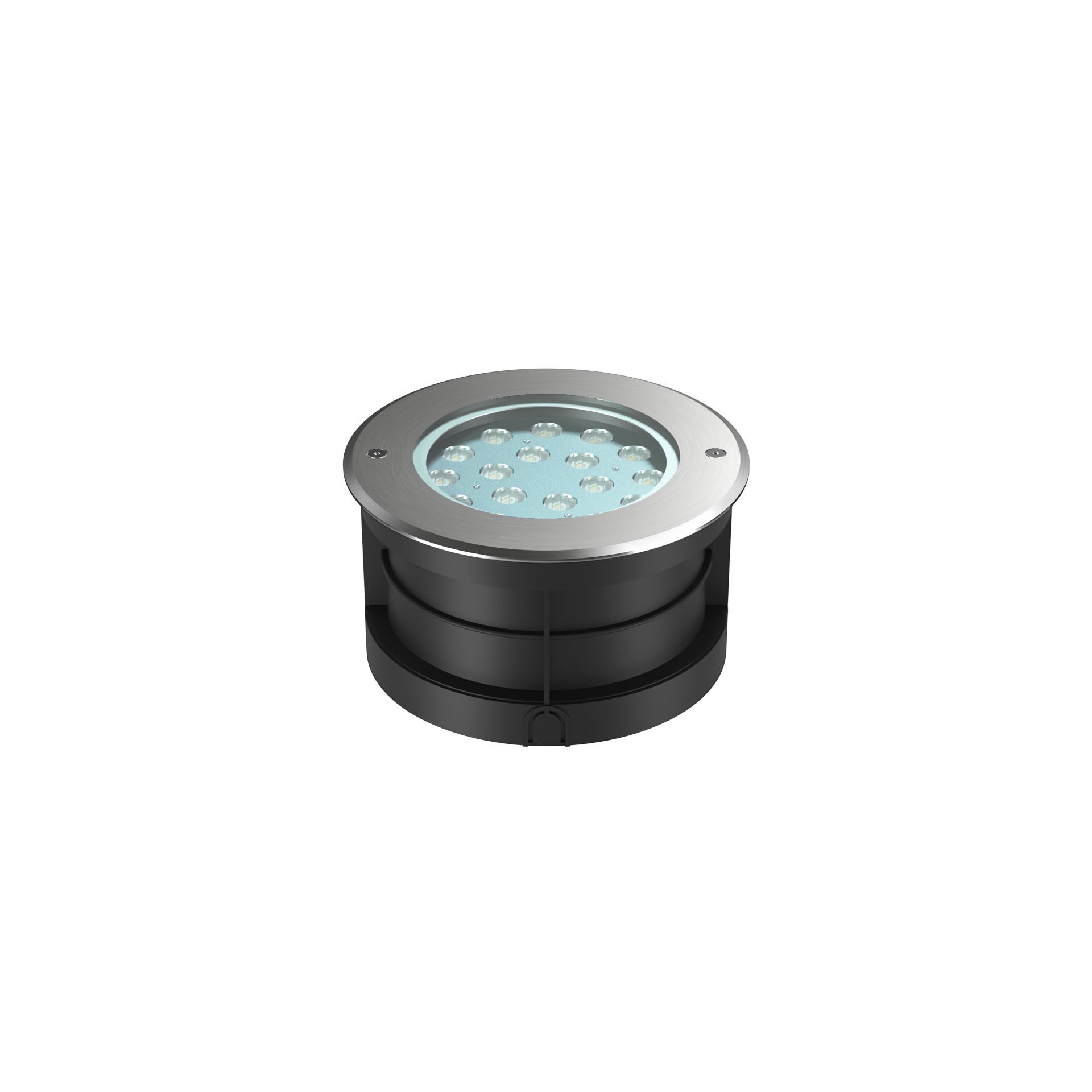 Reflektor podłogowy wpuszczany Sigma XL 17 LED 17W 3000K 30° IP65 IK05, stal nierdzewna 304, srebrny – Beneito & Faure