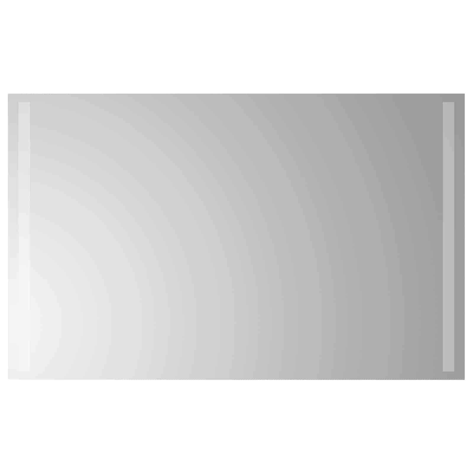 Lustro Łazienkowe Ścienne 80x50 cm z LED ze Szkła Hartowanego Przezroczyste