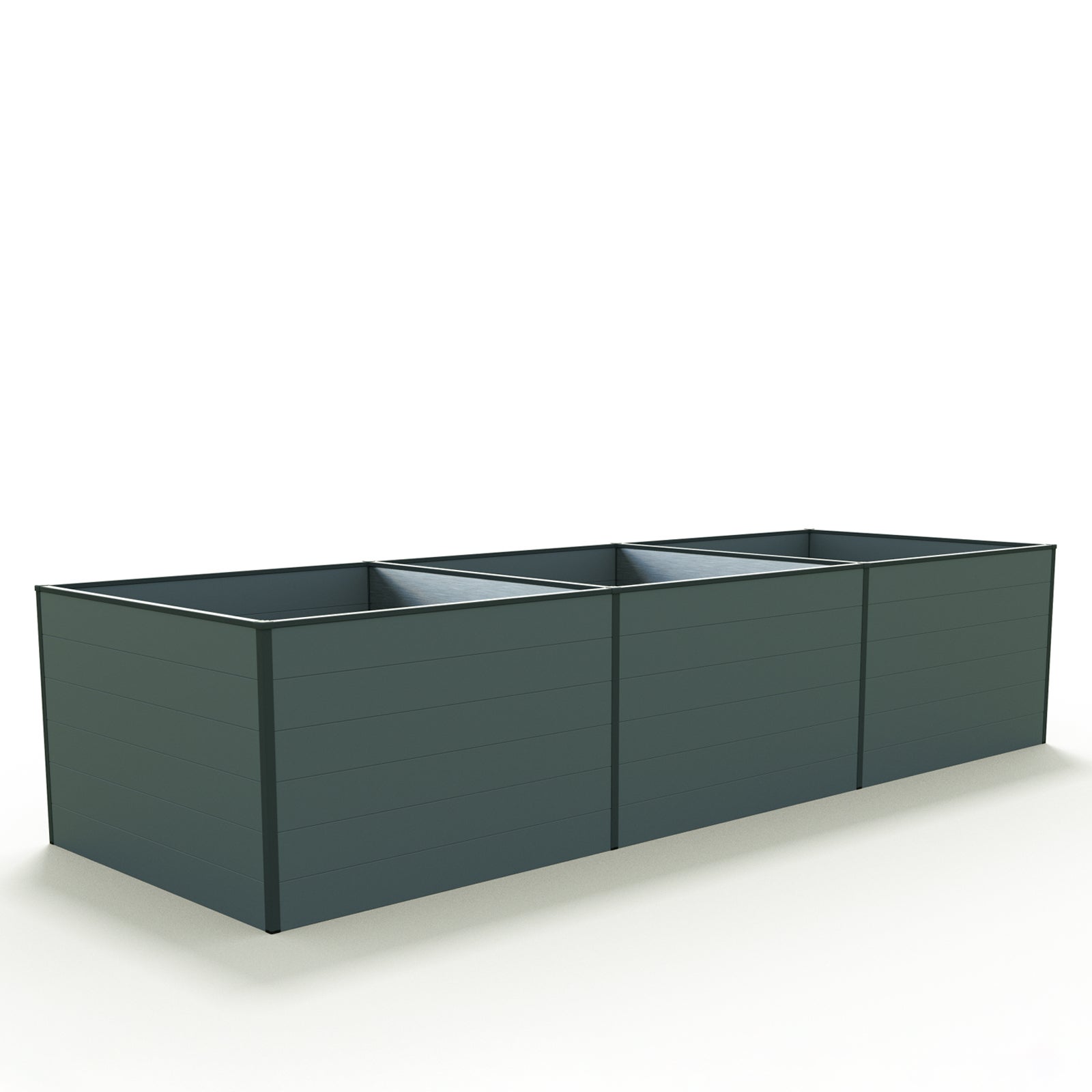 119 x 351 x 77 cm Grzadka podwyzszona, antracyt