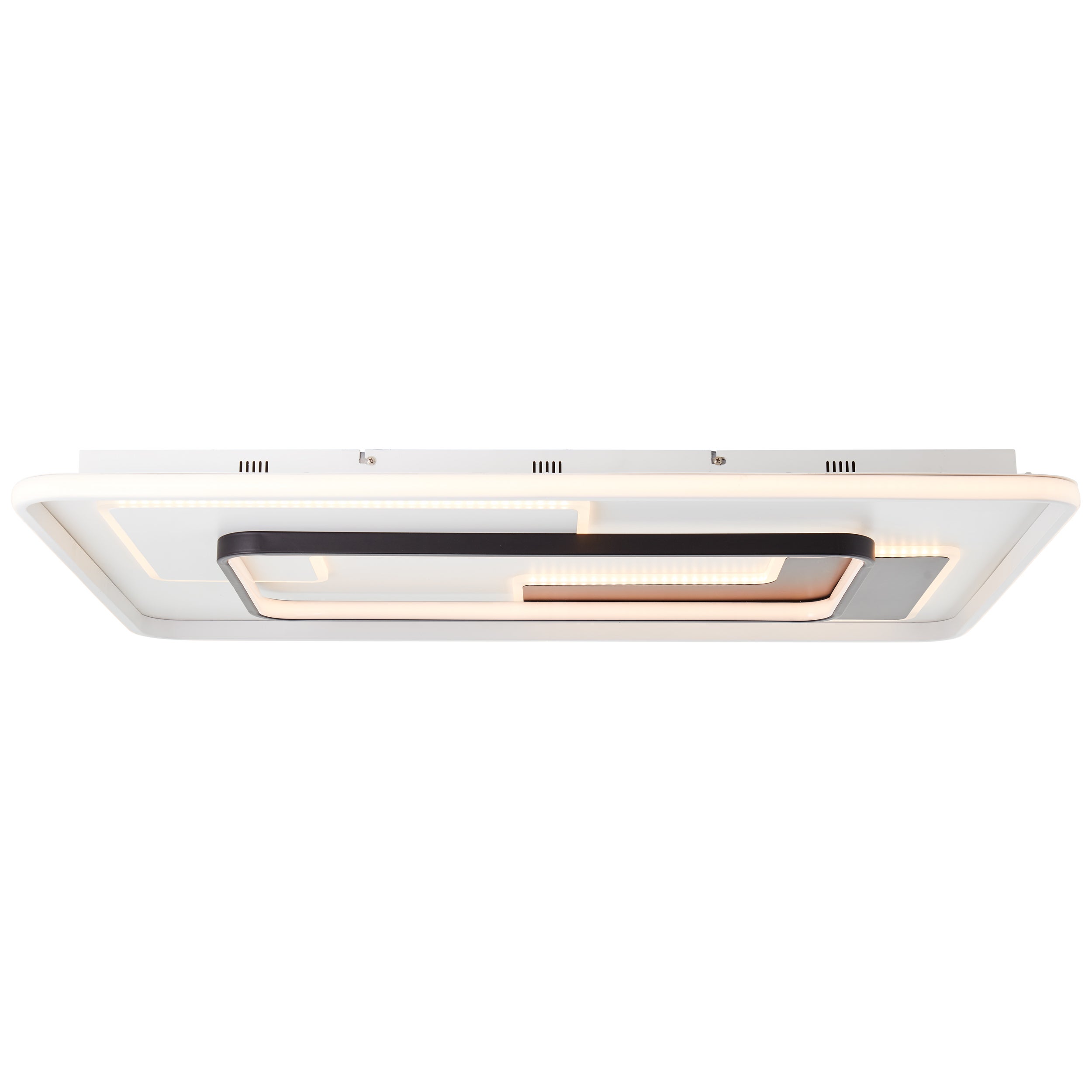 Brilliant Barden LED lampa sufitowa 90x60cm biały/czarny, metal/plastik, 1x 57.1W zintegrowana dioda LED, (strumień świetlny: 7100lm, barwa światła: 3