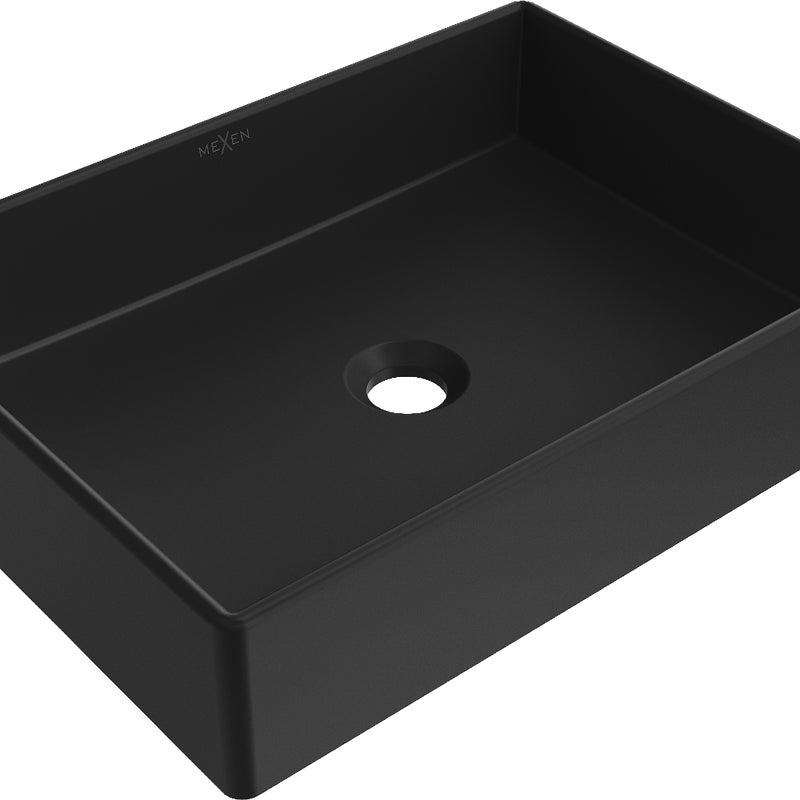 Mexen Goya umywalka nablatowa 51 x 37 cm, czarna mat - 22185085