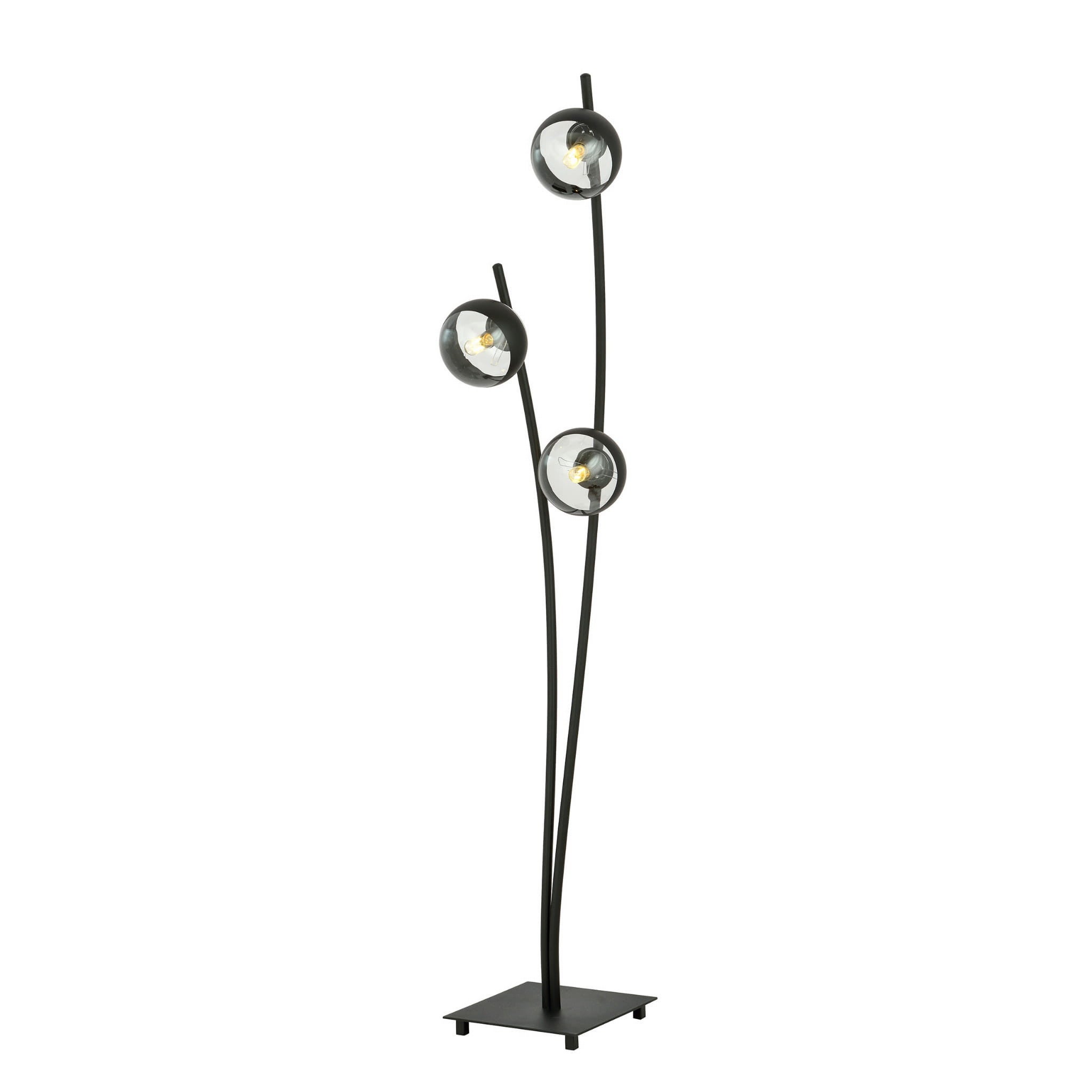 Lampa stojąca podłogowa Emibig 3xE14 40W HUNTER LP3 BLACK/STRIPE 1101/LP3