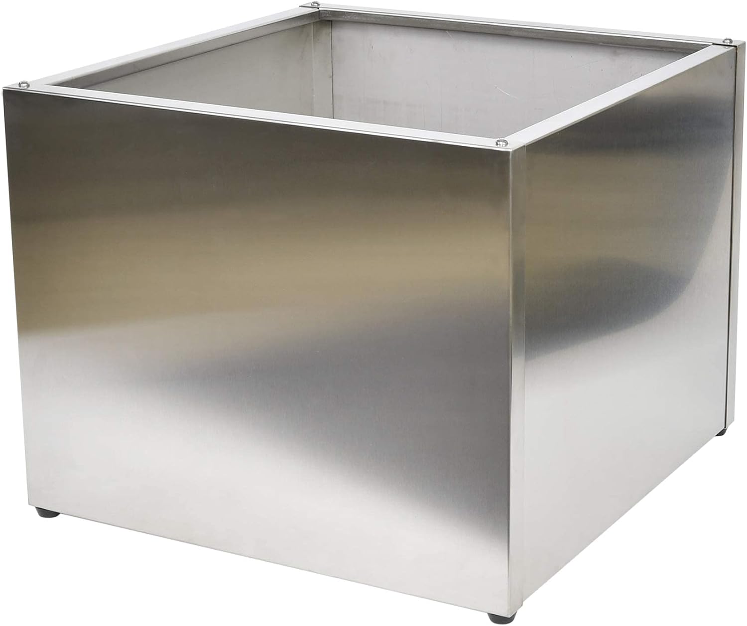 Köhko® Designerska donica ze stali nierdzewnej QUADER 100x100x50 cm