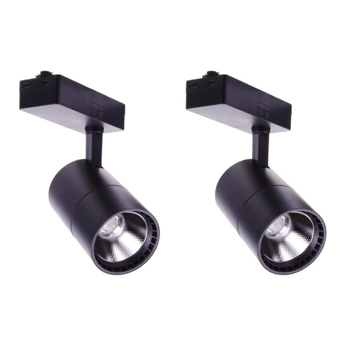 2x Reflektor szynowy LED 40W, chłodne światło 6000K, 2700 lumenów, 220V 50-60Hz jednofazowy, kolor czarny