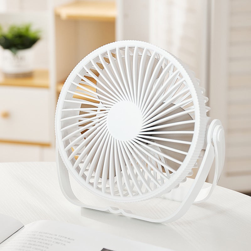Wentylator biurkowy USB, wentylator stołowy z 3 prędkościami, cichy wentylator z regulacją 360°, przenośny wentylator do biura, domu, pokoju