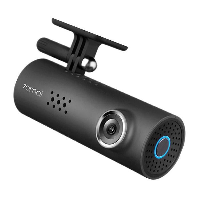 Kamera samochodowa 70mai Smart Dash Cam 1S, nagrywanie wideo w jakości HD 1080p, szeroki kąt widzenia 130°, czujnik G, karta pamięci 32 GB w zestawie.
