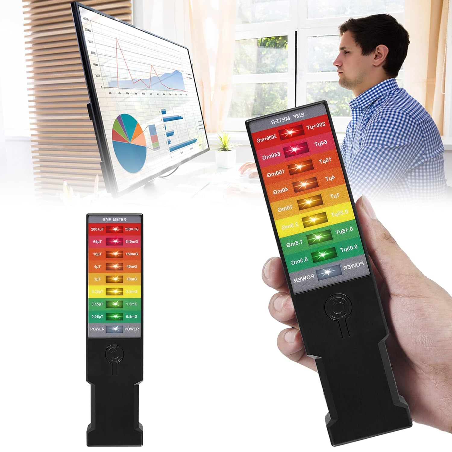 Detektor pola magnetycznego K3 EMF Meter: Detektor pola magnetycznego antyradiacyjnego, sprzęt do polowania na duchy paranormalne