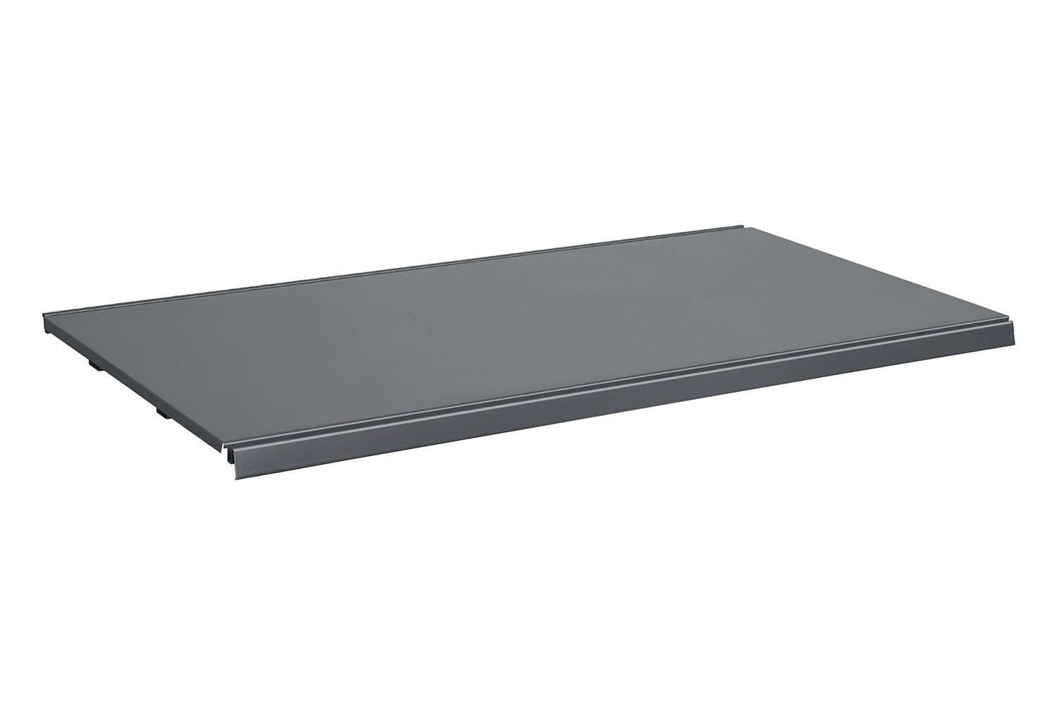 Półka do regału sklepowego metalowa 47x100cm ciemny szary mat KTD