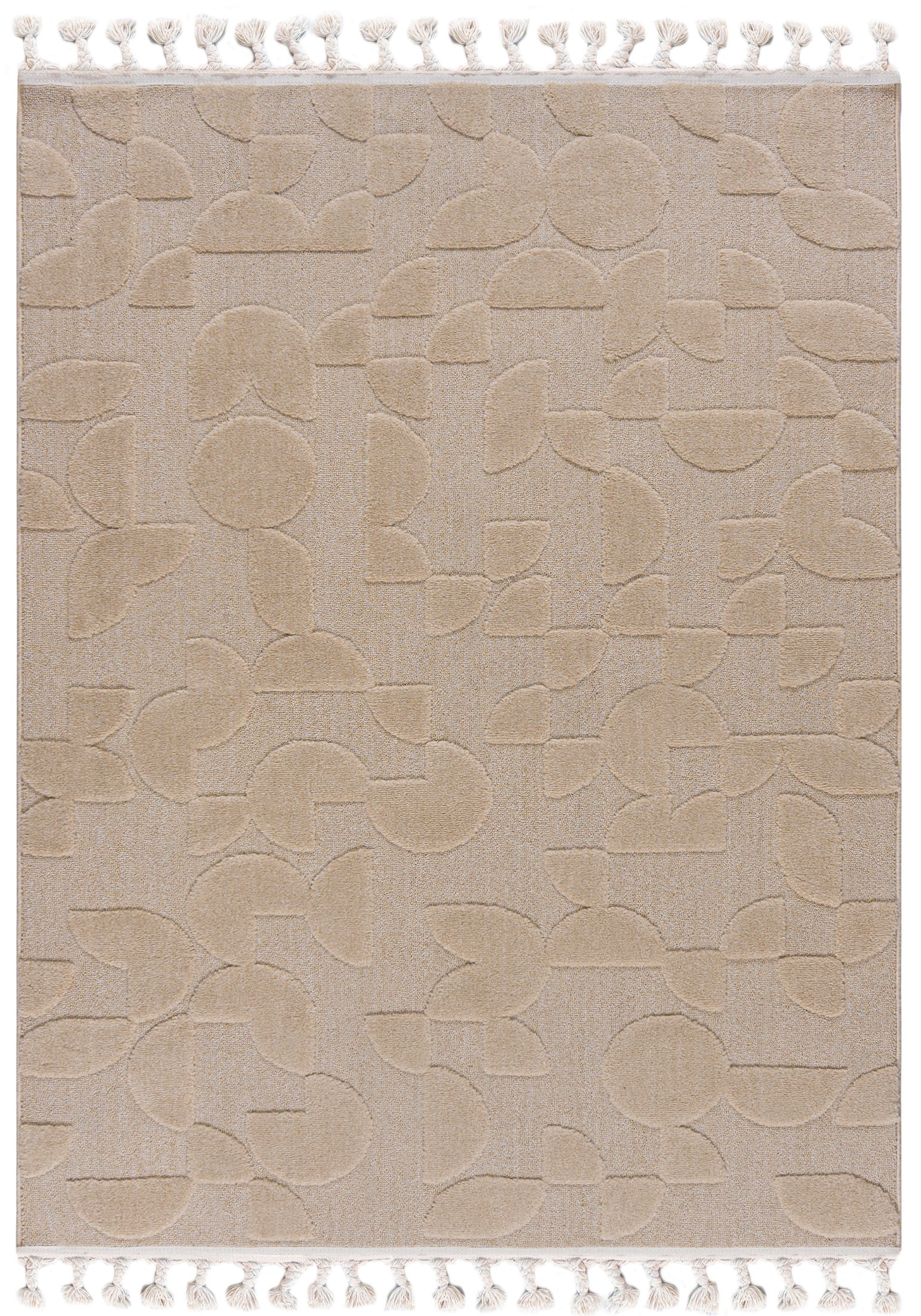 Dywan Wewnętrzny Pisa Campo Prostokąt Mazovia 300x400 cm Beżowy Kremowy Motyw Geometryczny 1 szt.