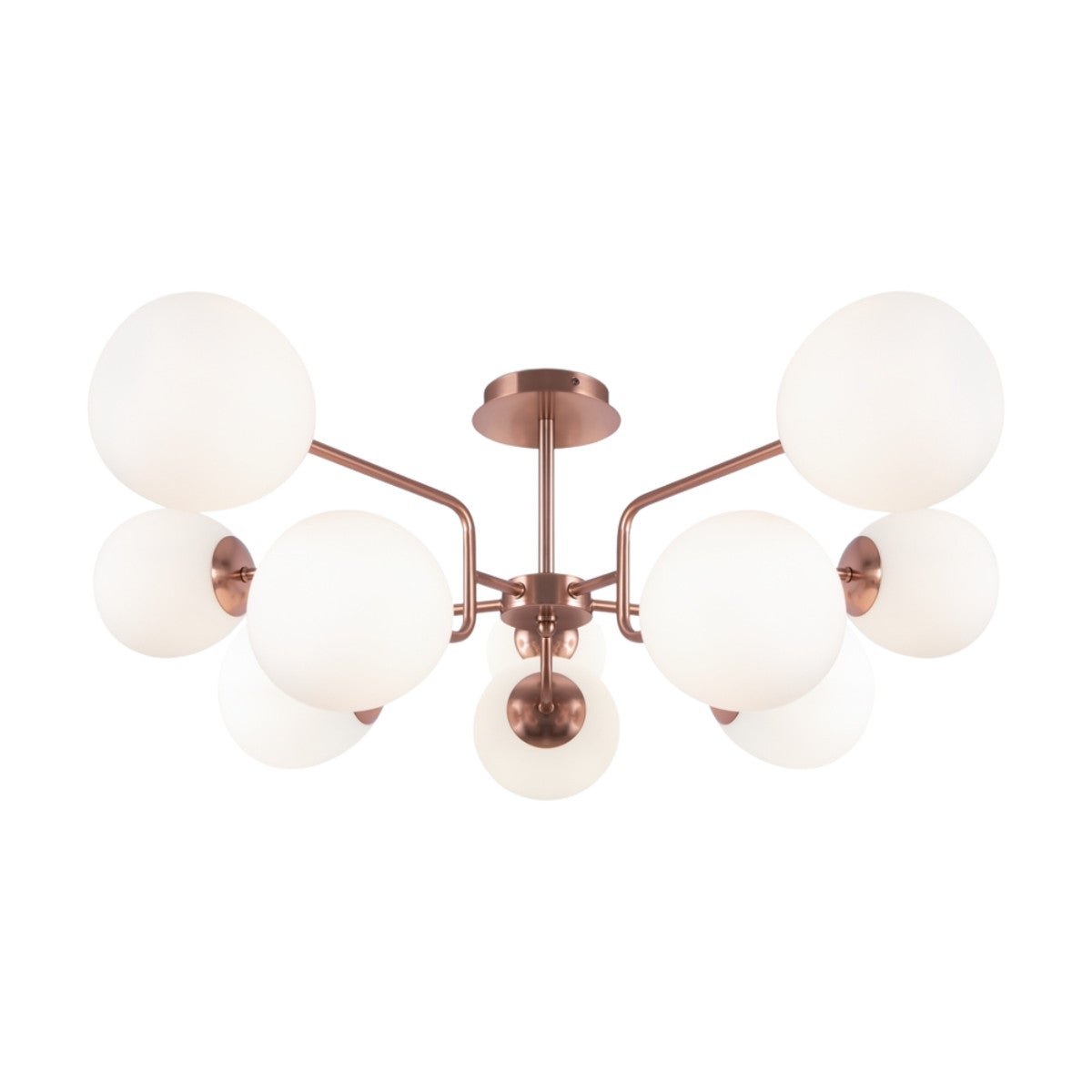 Lampa wisząca miedziana, białe kule Erich Maytoni MOD221PL-10G