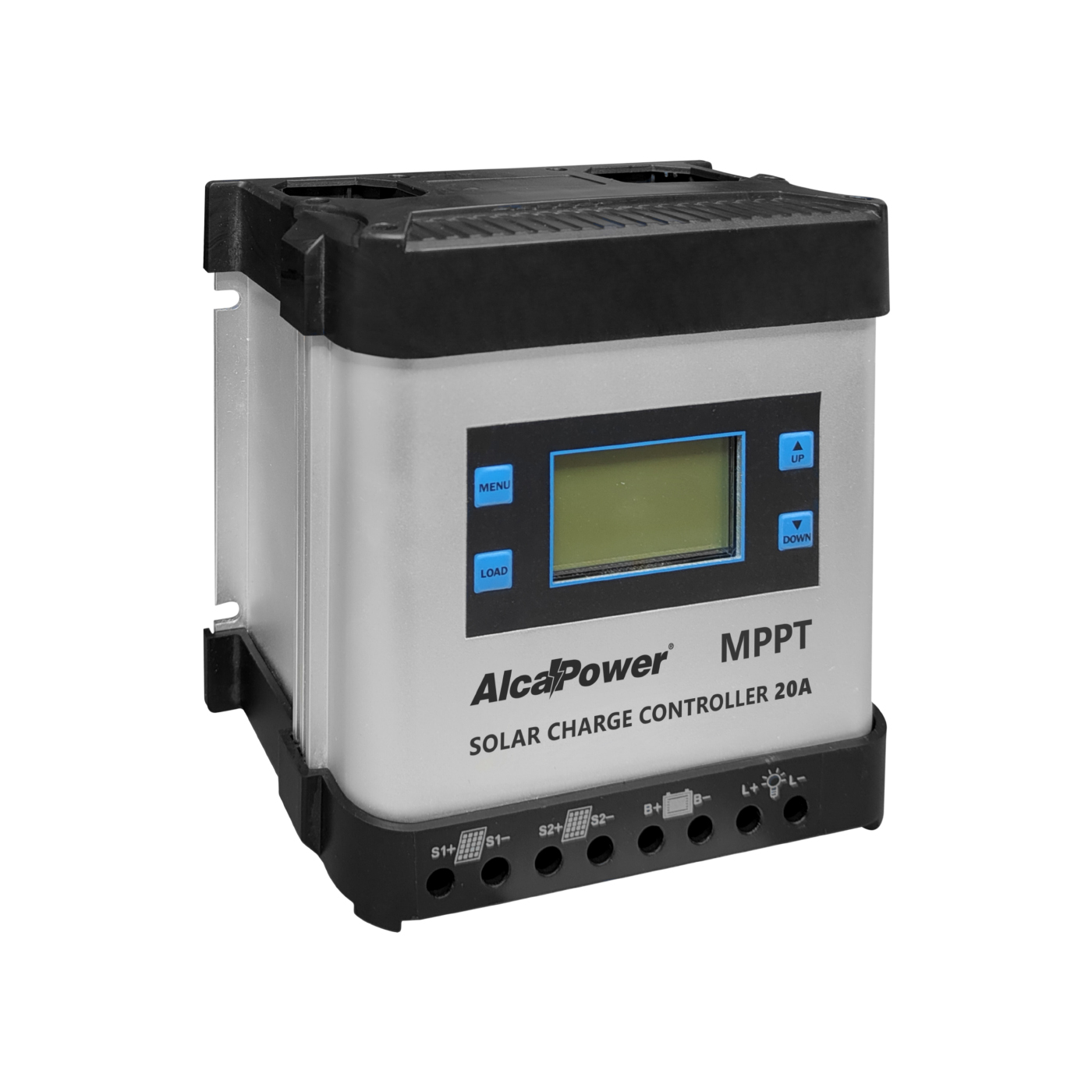 Alcapower Kontroler Ładowania Słonecznego MPPT 20A 12V/24V, wyświetlacz LCD, moc paneli do 480W, wydajność 95%, ochrona IP20