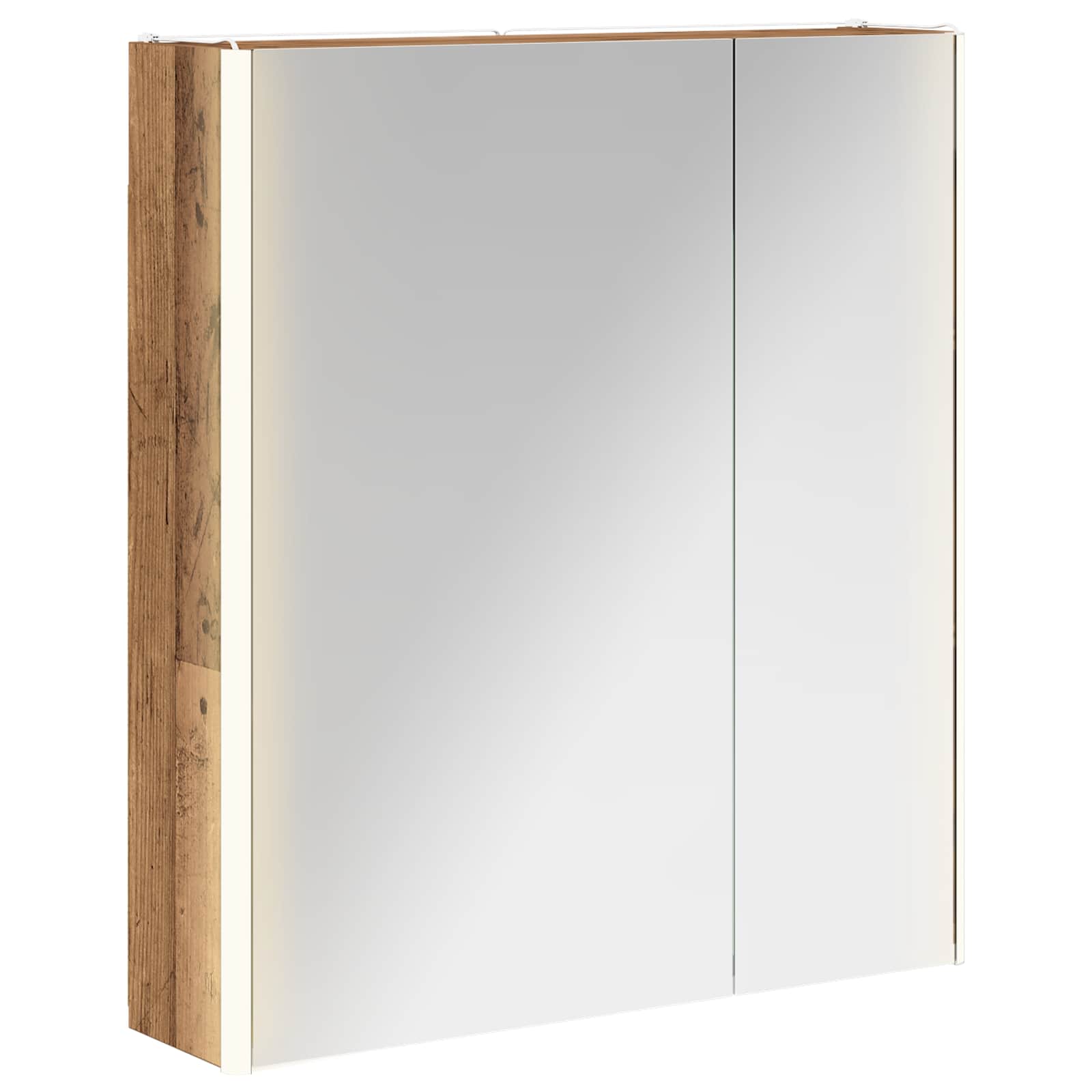 Szafka z lustrem do łazienki Stare drewno 63,5 x 15,5 x 70 cm