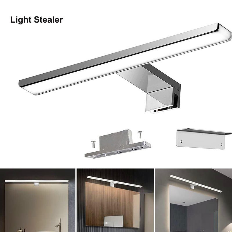Oświetlenie łazienkowe LED do lustra 6 W, neutralna biel 4000 K, 820 lm, kinkiet, lampa łazienkowa 3 w 1, 30 cm