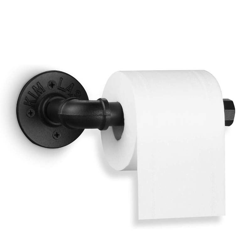 Uchwyt na papier toaletowy w stylu retro, wykonany z kutego żelaza, wieszak na ręczniki LED, kreatywny uchwyt na papier toaletowy i chusteczki do pok