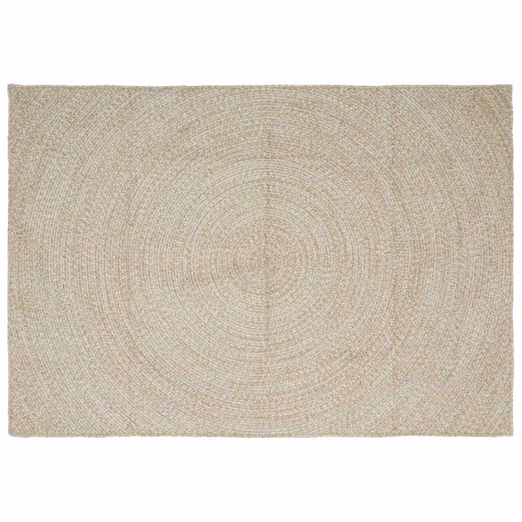 Dywany pokojowe Naturalne i białe 200 x 290 cm Juta vidaXL