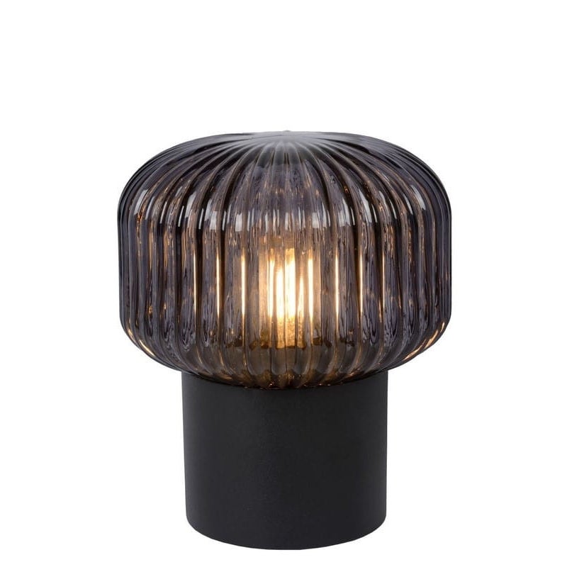 Lampa stołowa JANY czarno-dymiona 1xE14x40W Lucide