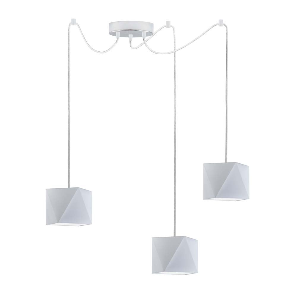 Lampa wisząca zwis żyrandol sufitowa z abażurami diament POP Z3