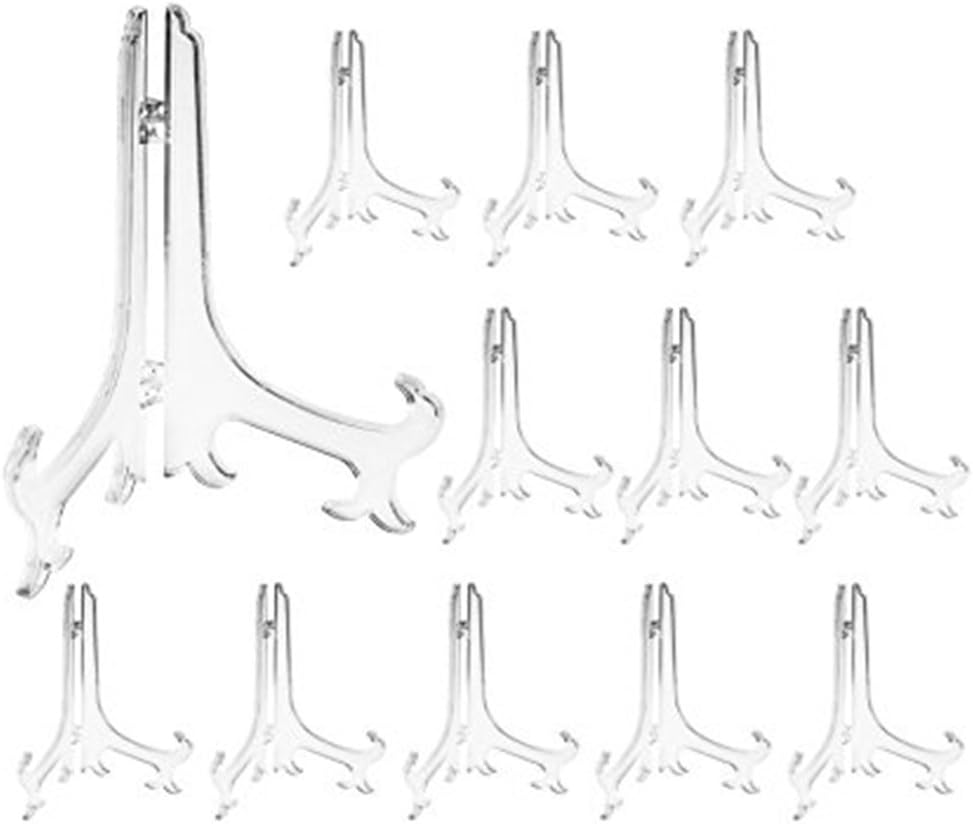 Składany plastikowy stojak ekspozycyjny na tace wiszące o średnicy 7,5 cm (3 cale) (matowy i przezroczysty), zestaw 12 sztuk, stojak ekspozycyjny na