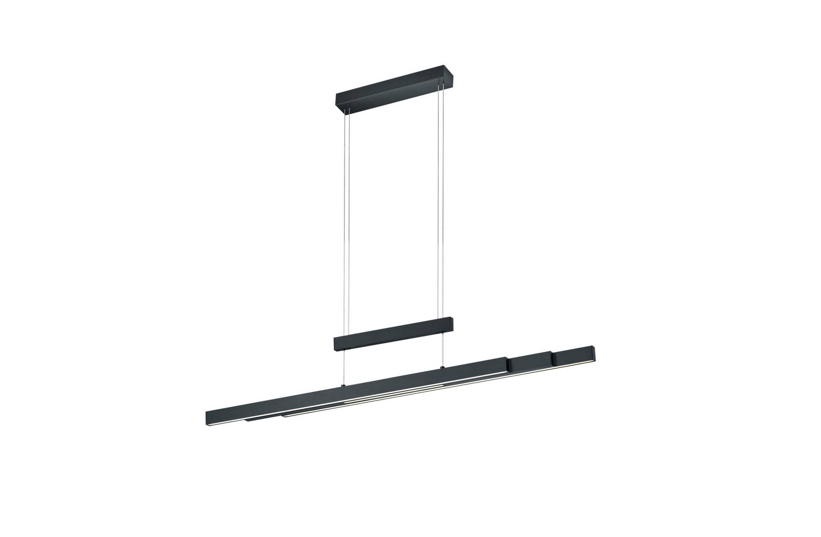 Lampa wisząca LED AVERON 45W Odcienie bieli 6300lm metal czarna wym:150x150,5x6cm IP20 Trio
