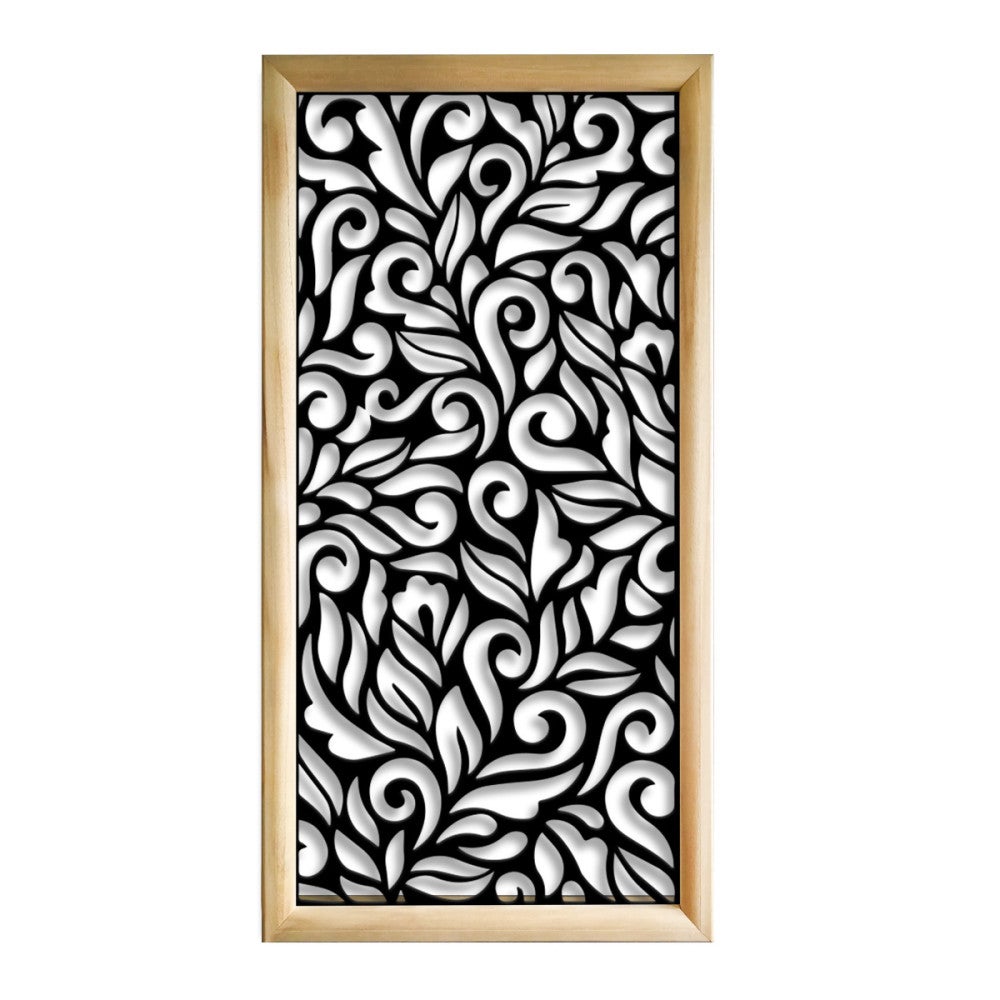 DECOR - Prostokątne moduły dekoracyjne z drewna i PVC - Rozmiar 73x148 cm - Grubość 64 mm - Kolor wewnętrzny CZARNY