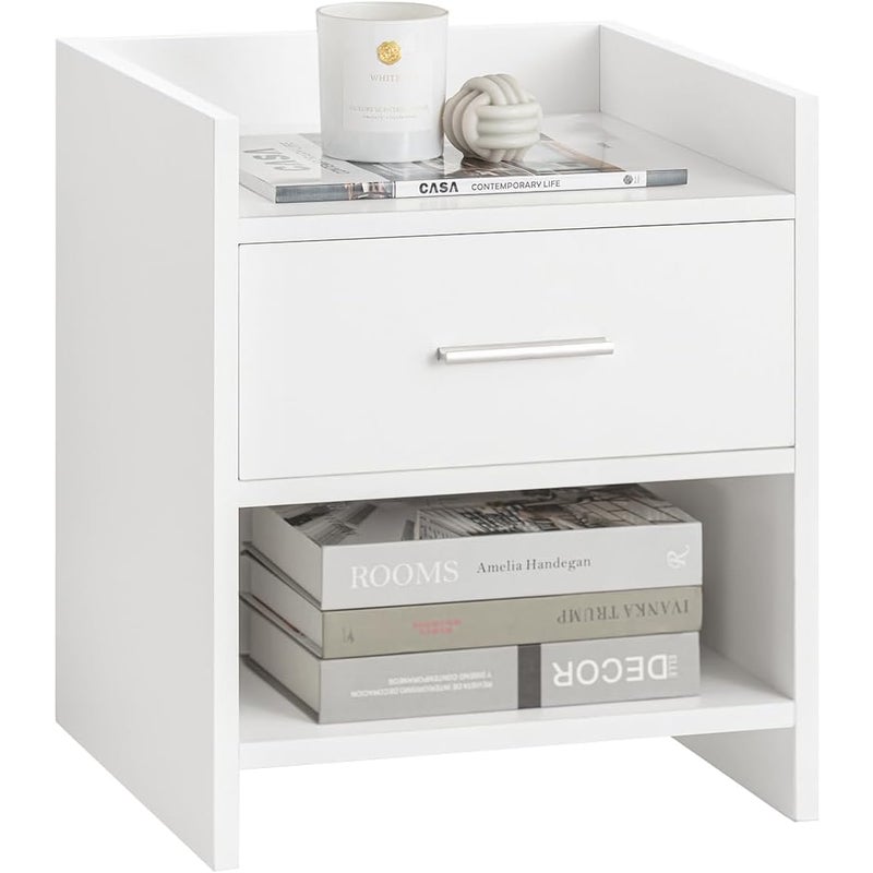 SoBuy Szafka nocna biała 38x35x45 cm FBT66-W
