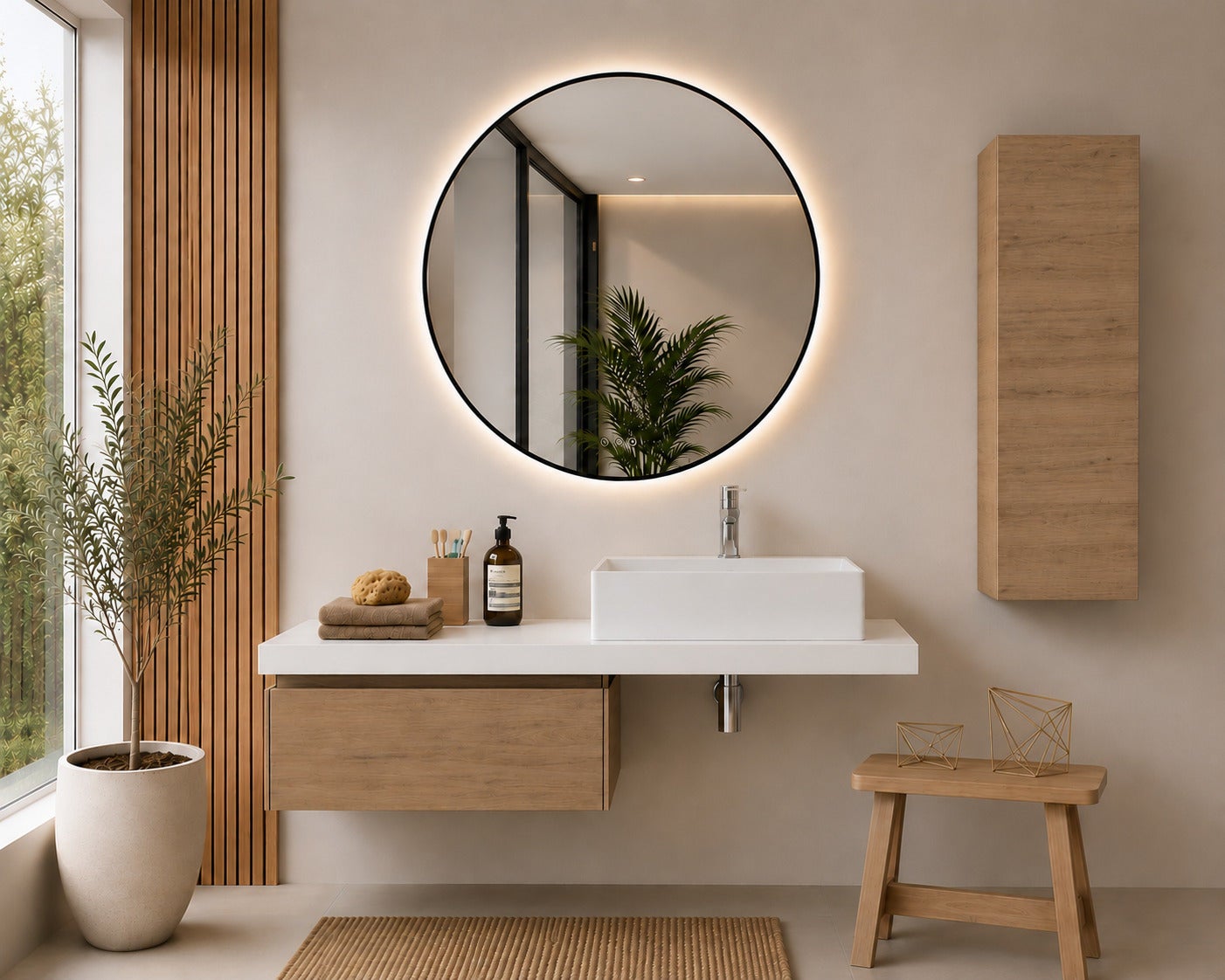 Zestaw mebli łazienkowych SICILIA bez lustra z modułem 60 cm, blatem 120 cm z umywalką bez słupka