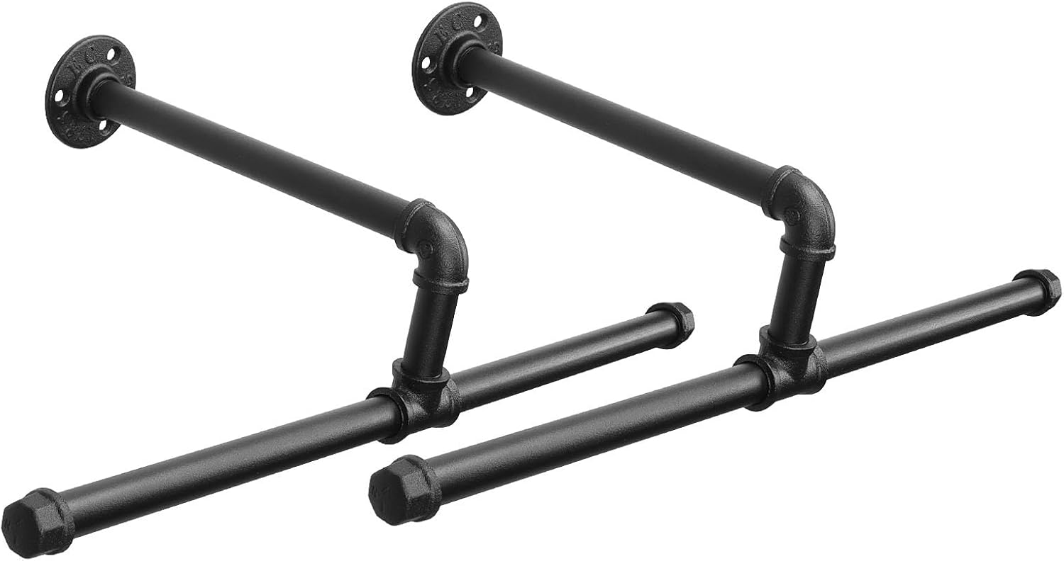 Wieszak na ubrania w stylu industrialnym DIY, drążek na ubrania retro, odpowiedni do sypialni i łazienki, 50 cm