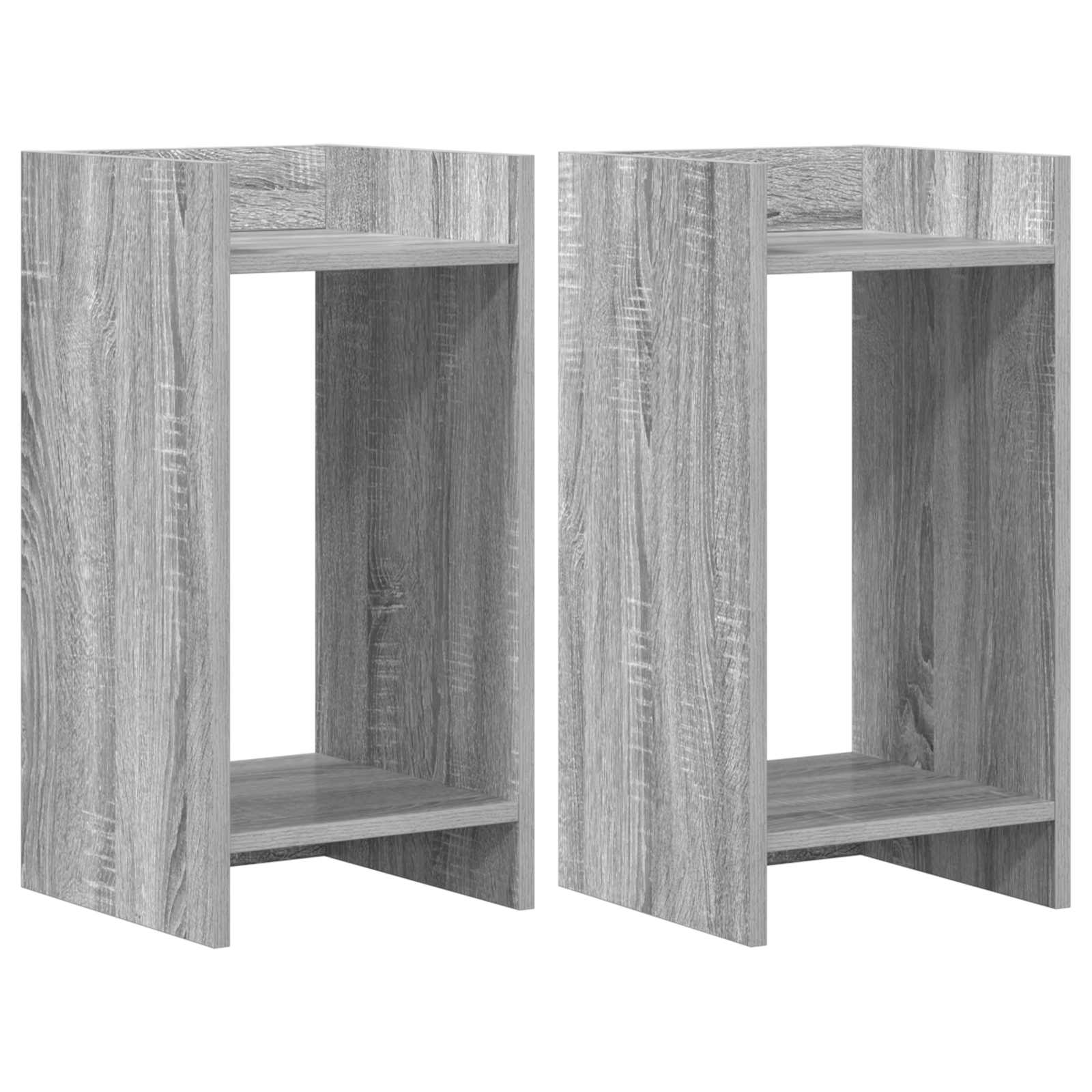 2x Stojak na Rośliny 60 cm Szary Sonoma 30x30x60 cm