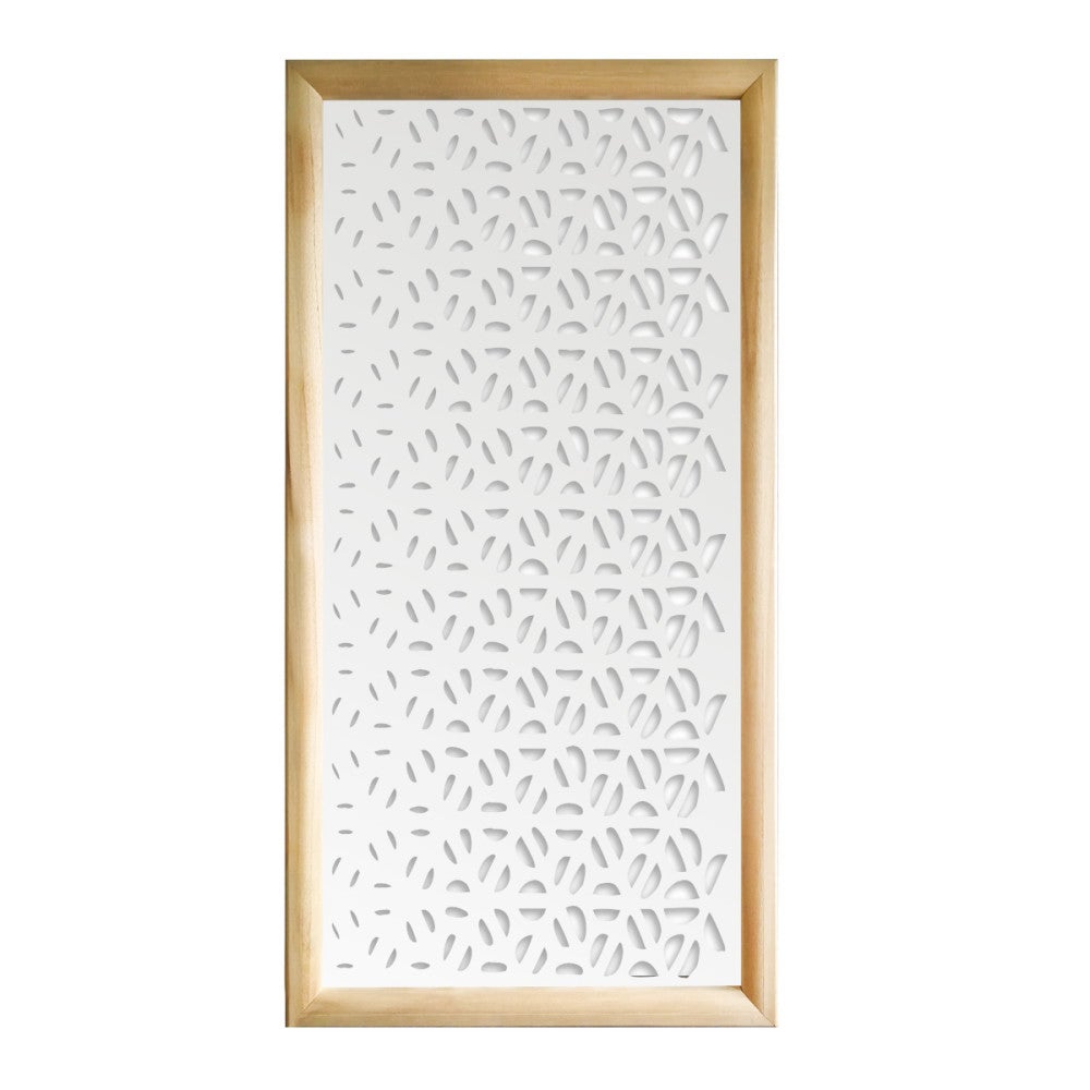 COFFEE - Prostokątne moduły dekoracyjne z drewna i PCV - Rozmiar 73x148 cm - Grubość 64 mm - Kolor wewnętrzny BIAŁY