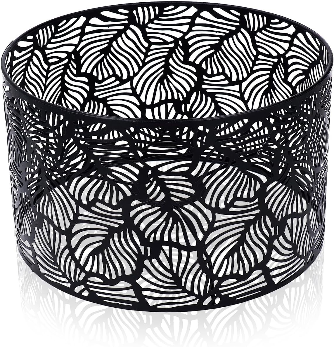 Abażur do żarówek E14 E27 25 x 16 cm Czarny, uniwersalny, nowoczesny, bębnowy, rozpraszający ciepło, do lamp stołowych, Lampa