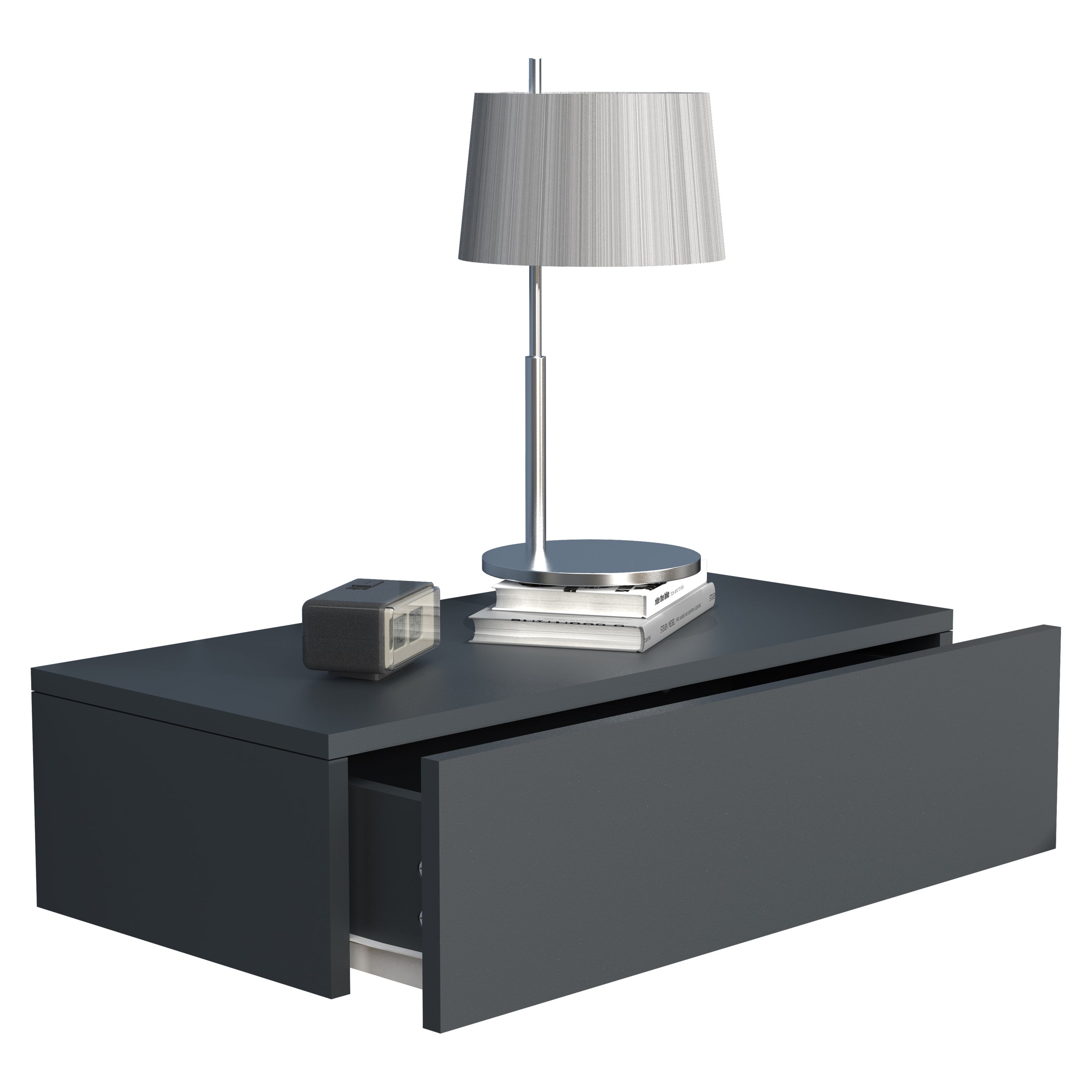 VCM Stół nocny Usal Antracyt H. 15 x B. 60 x T. 30 cm