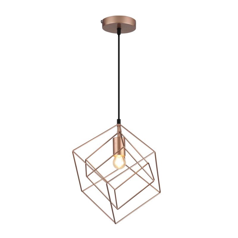 Oprawa sufitowa ROSA, 3376, AC220-240V, 50/60Hz, 1*E27, IP20, 33 cm x 33 cm, pojedyncza, złota - GTV LIGHTING