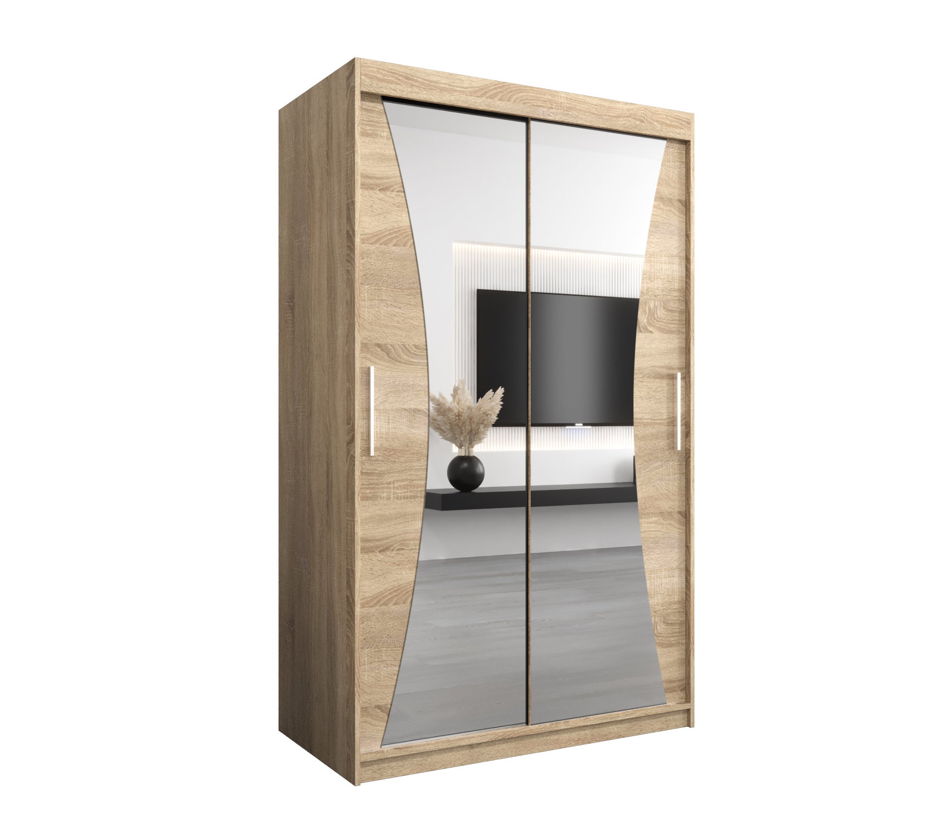 Szafa przesuwna garderoba MONACO 120 x 62 x 200 cm Sonoma - Abiks Meble