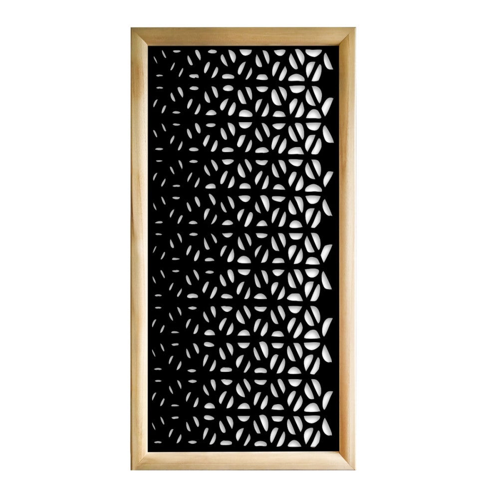 COFFEE - Prostokątne moduły dekoracyjne z drewna i PVC - Rozmiar 73x148 cm - Grubość 64 mm - Kolor wewnętrzny CZARNY