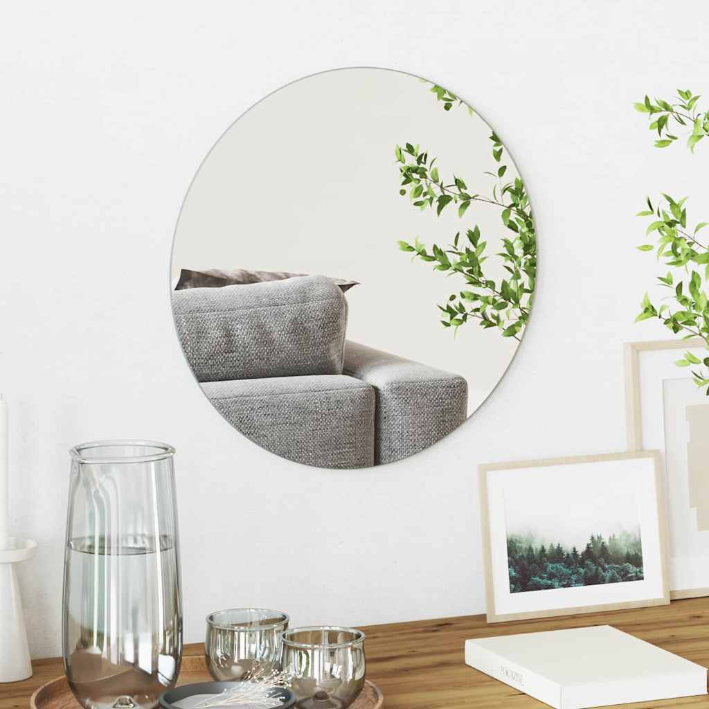 Lustro ścienne Okrągły Ø 40 cm szkło hartowane vidaXL