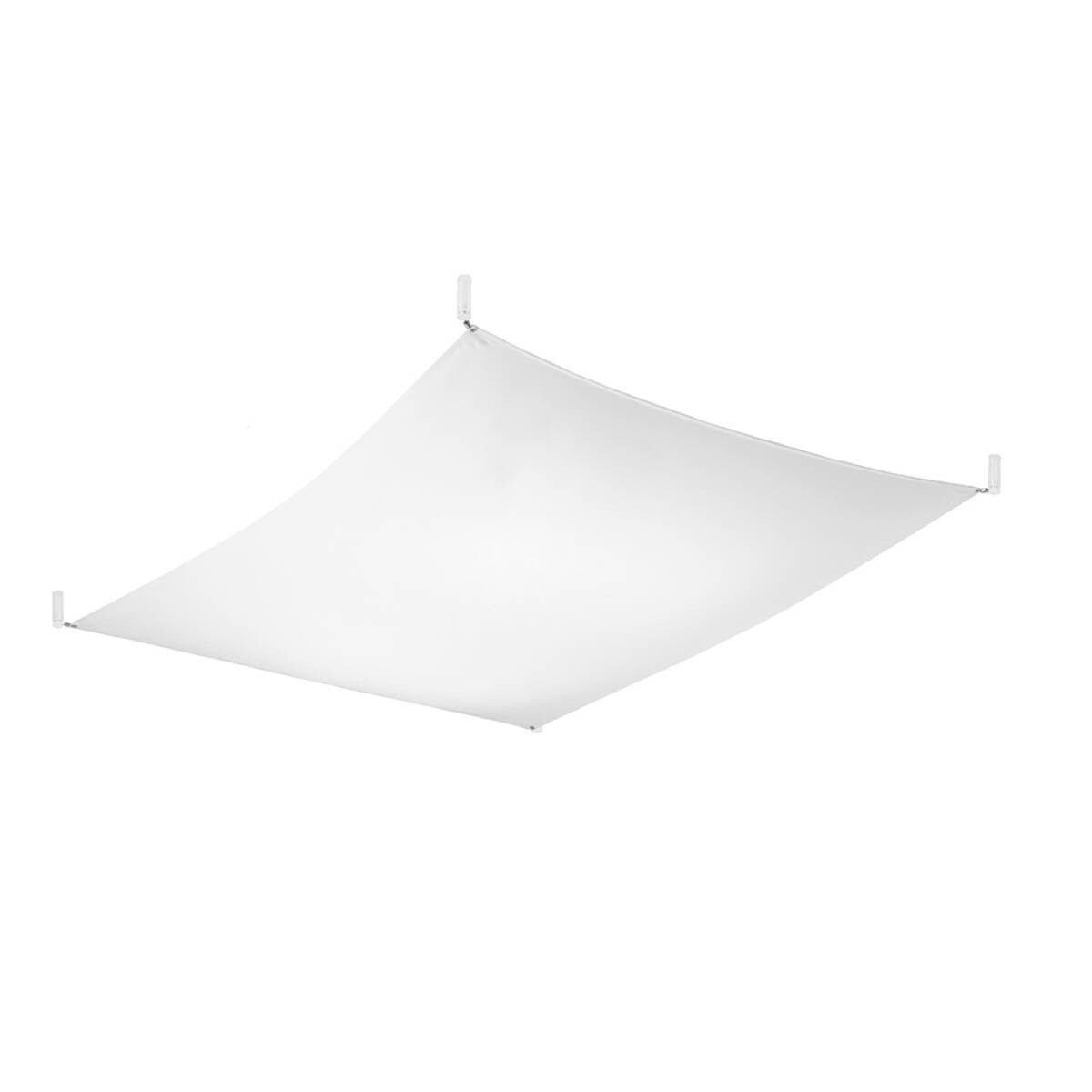 Plafon Luna kwadratowy biały 6xG13x9W wym: 15 x 105 cm IP20 tkanina Sollux Lighting