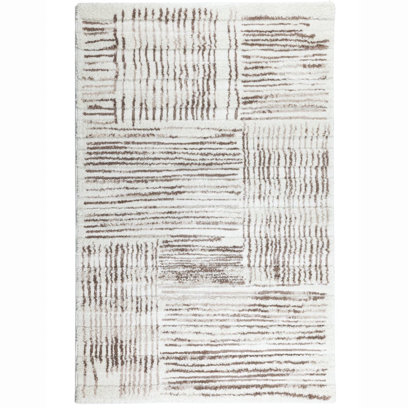 Dywan Shaggy Mono 160x230 cm Abstrakcja Kremowy
