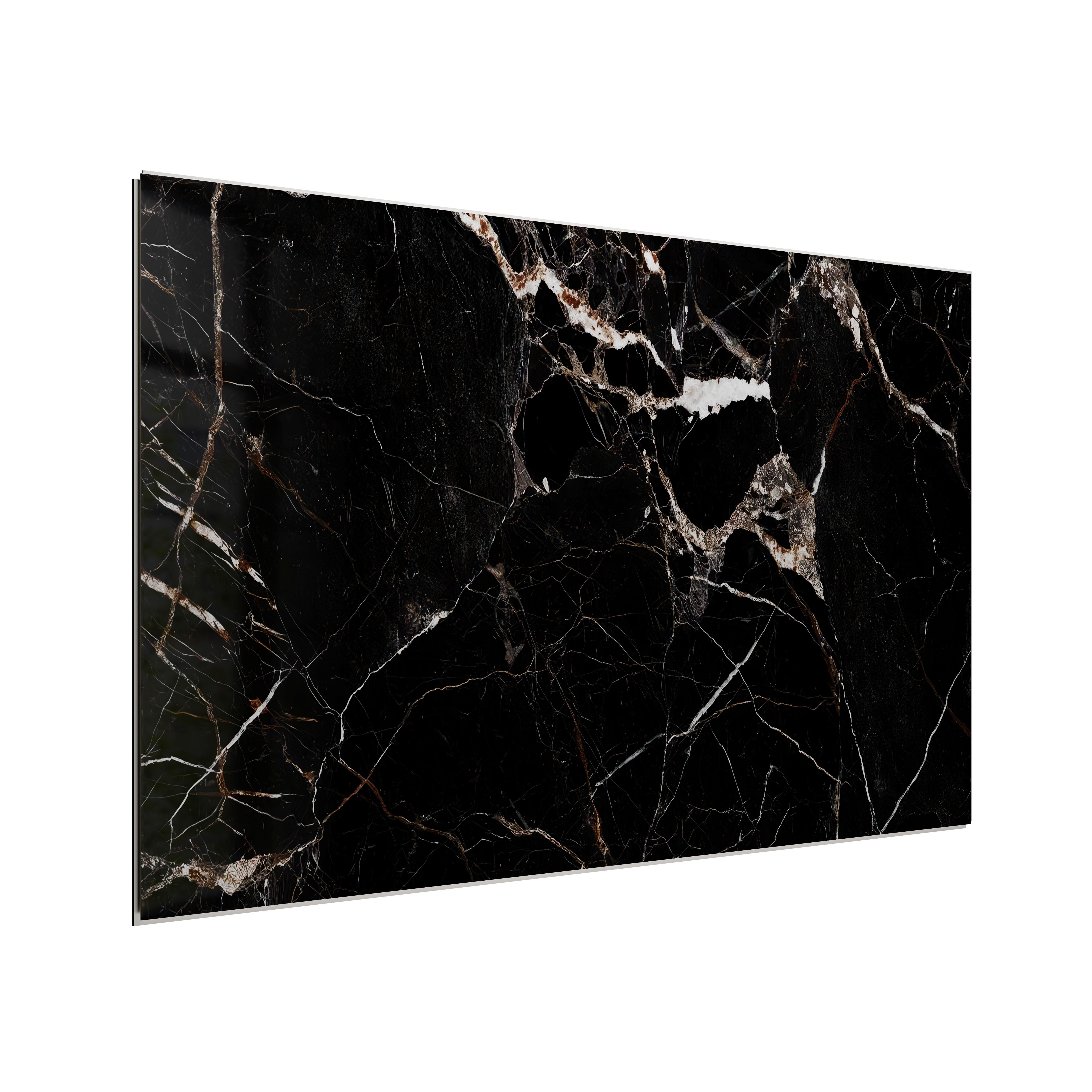 Panel ścienny dekoracyjny SPC WALL Marbet Design 40x70 cm Carrara black & brown glossy 10 szt.
