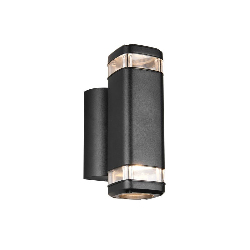 Kinkiet zewnętrzny tuba góra dół BARCELOS czarny 2xGU10x10W aluminium wym:21x7x13,5cm IP44 RL