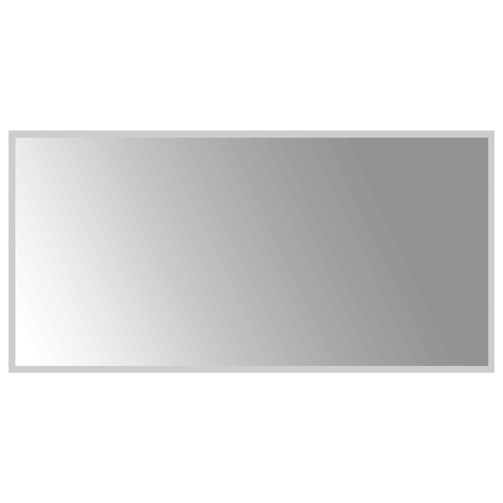 Lustro Łazienkowe LED 100x50 cm Przezroczyste ze Szkła Hartowanego
