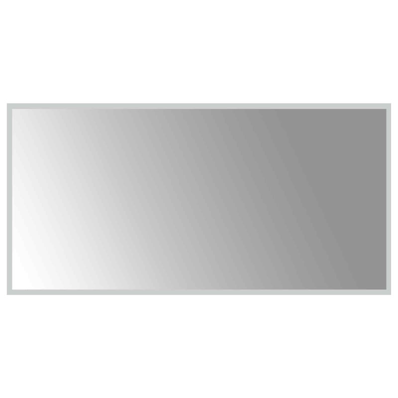 Lustro Łazienkowe LED 100x50 cm Przezroczyste ze Szkła Hartowanego
