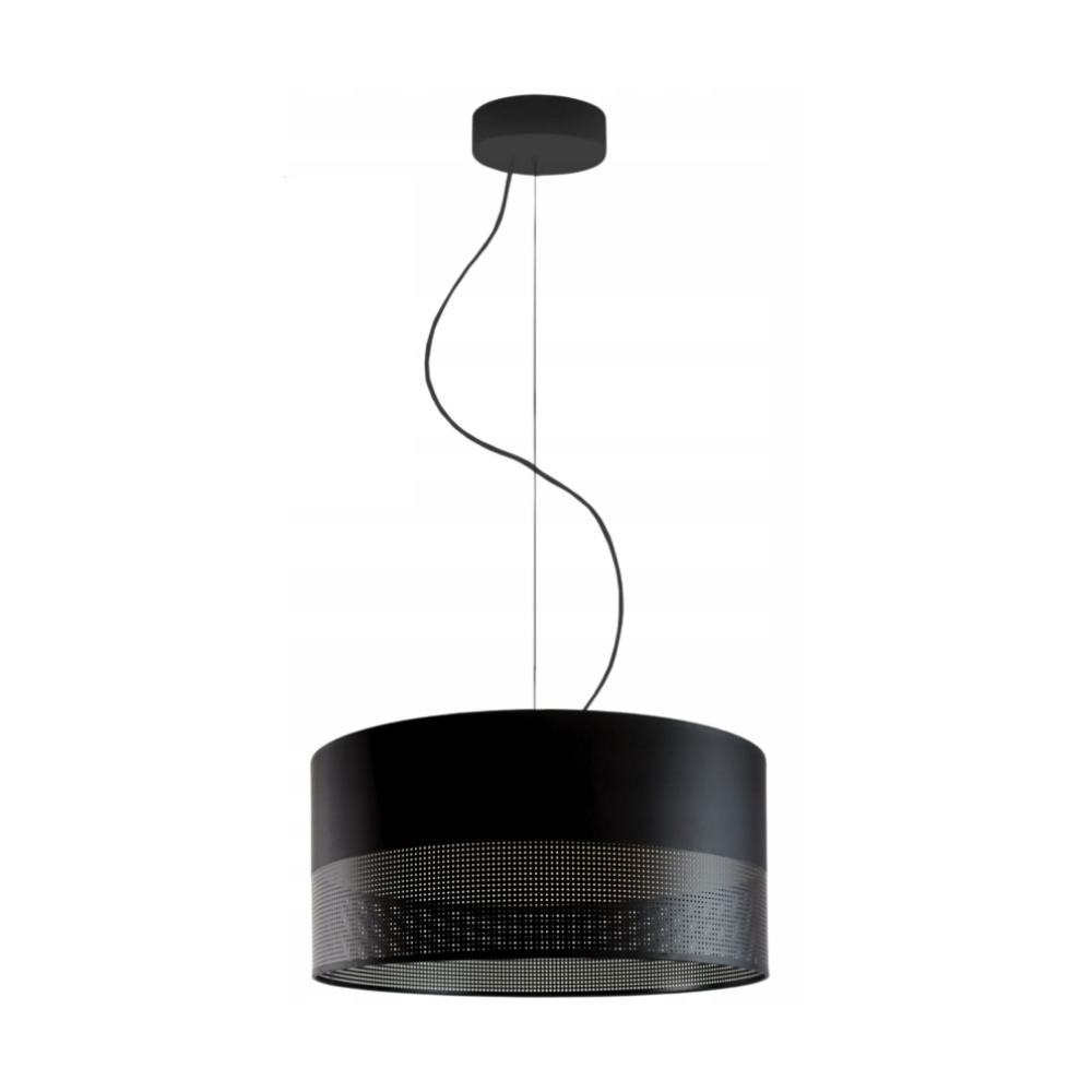 Lampa sufitowa żyrandol lampa wisząca z abażurem walec 40 cm BLUES