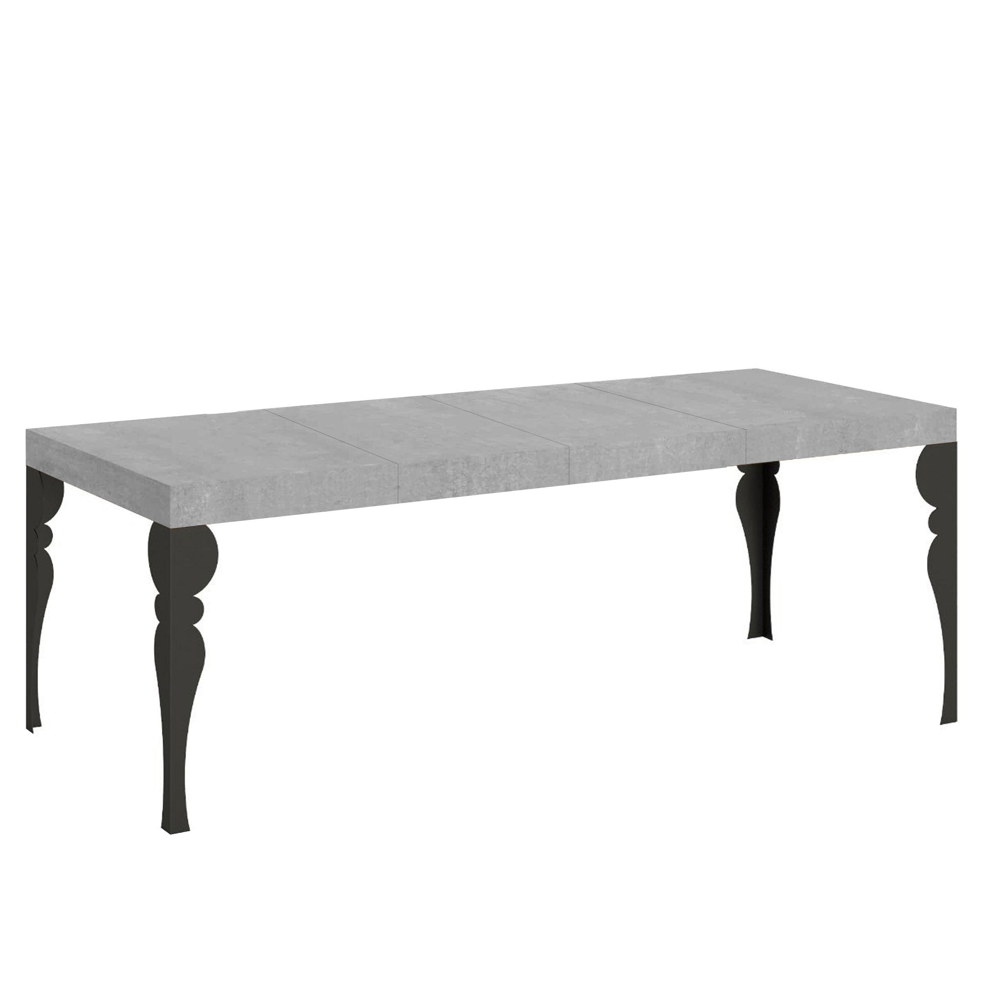Stół rozkładany 90x180/284 cm Paxon Premium Cement rama antracyt