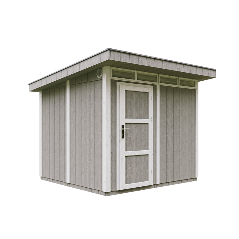 JAKOŚĆ PREMIUM Szopa ogrodowa 5,9 m² - dł. 279 x szer. 293 cm - TIMBELA M903 - SZARY TUNDRA