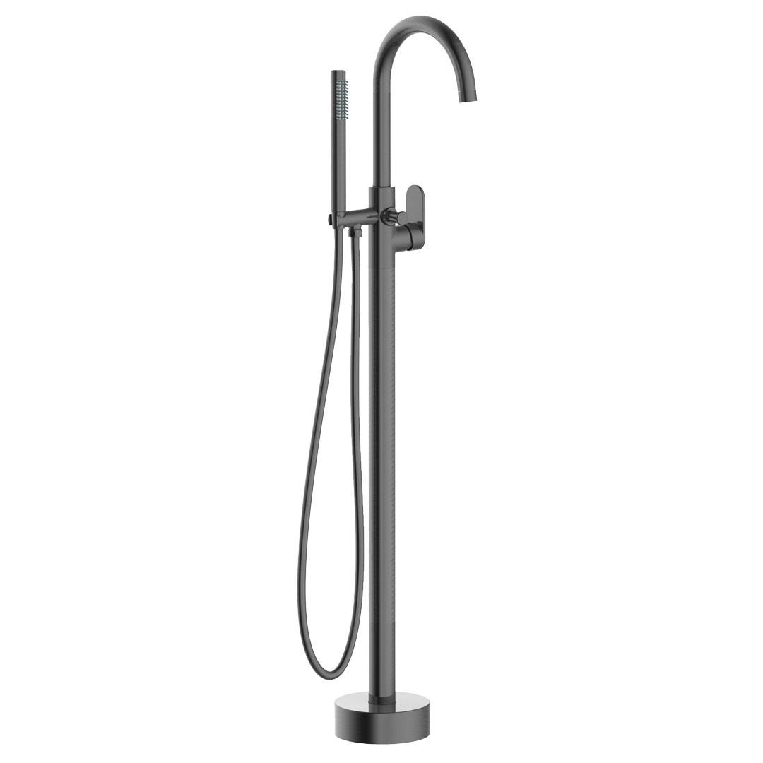 ESSEBAGNO Charme Mechaniczna wolnostojąca bateria wannowa - Szary metaliczny